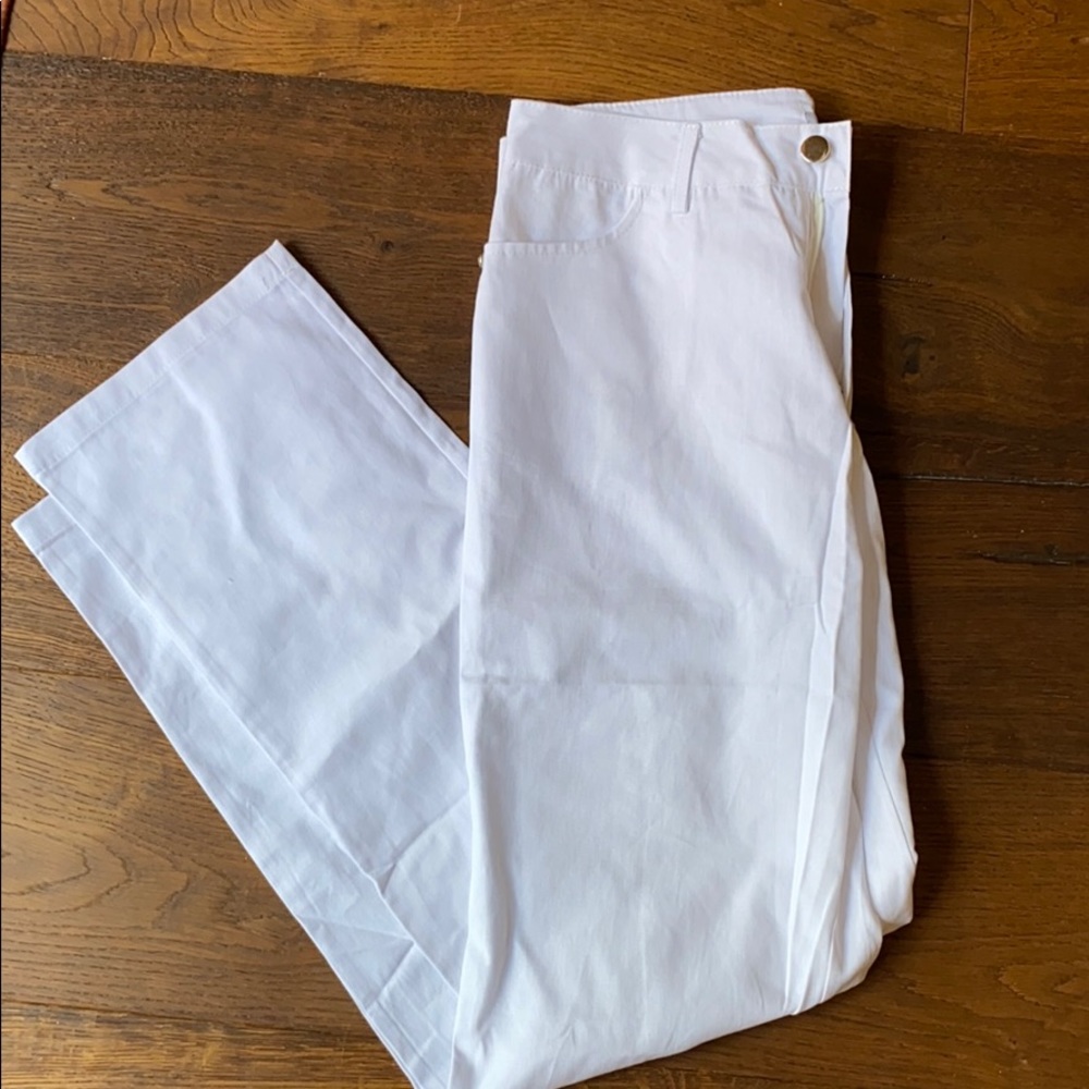SOLD. NWOT MissLook White Cotton Pants M